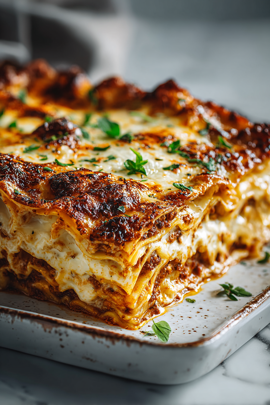 Classic Italian Layered Lasagna Baked