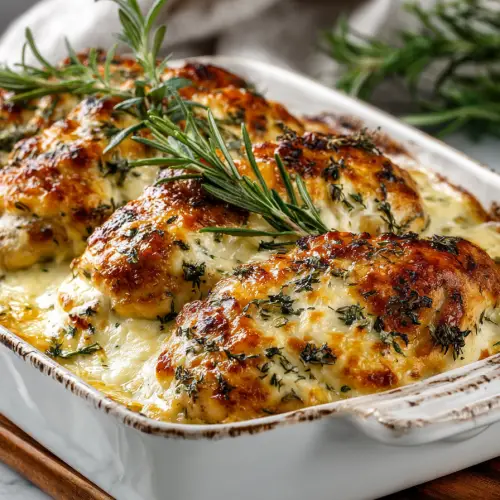 Creamy Baked Chicken and Cheese Dish