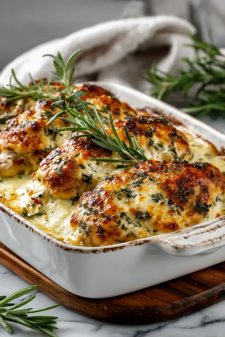 Creamy Baked Chicken and Cheese Dish