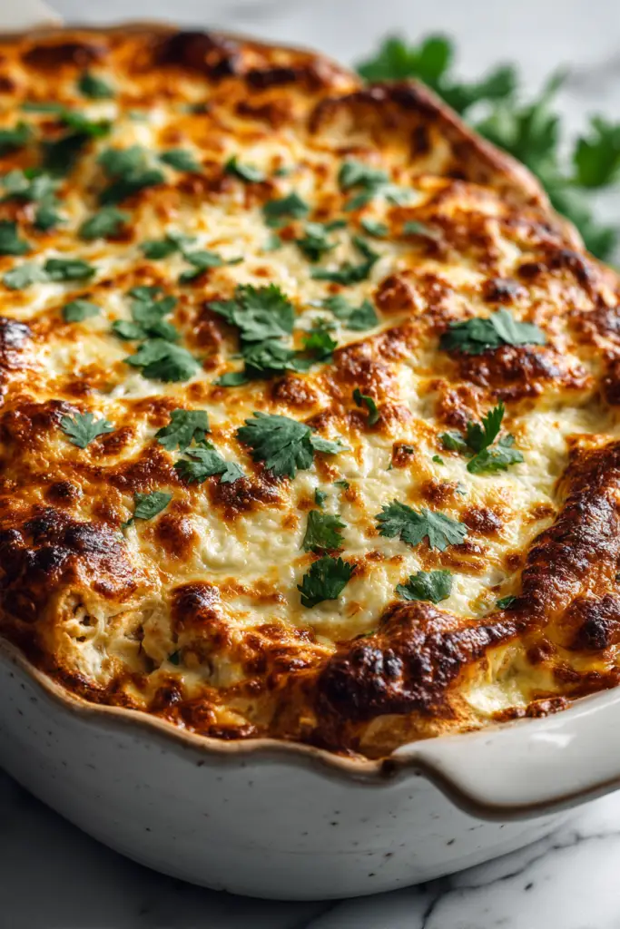 Creamy Chicken Enchilada Casserole