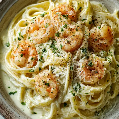Creamy Shrimp Alfredo Pasta