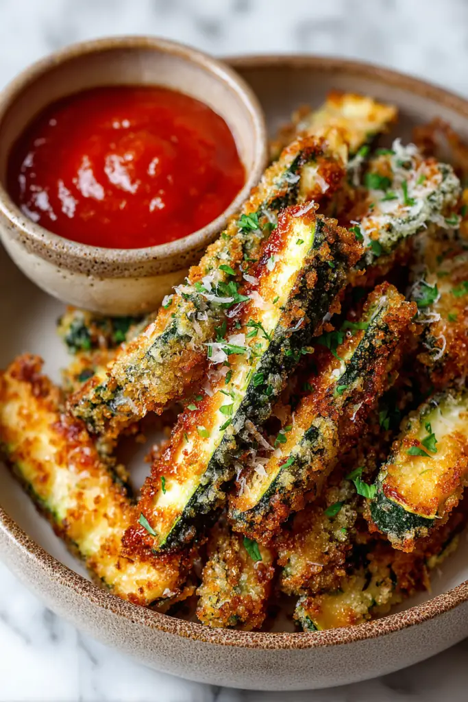 Crispy Air Fryer Zucchini Fries Recipe