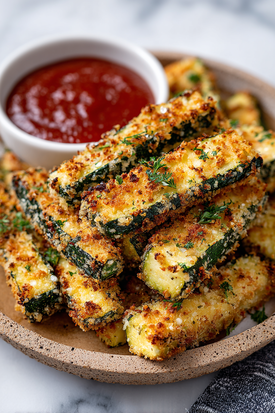 Crispy Air Fryer Zucchini Fries Recipe