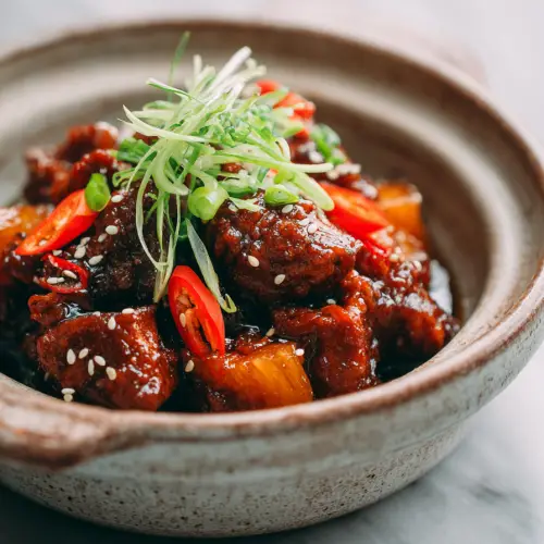Crockpot Pineapple BBQ Chicken