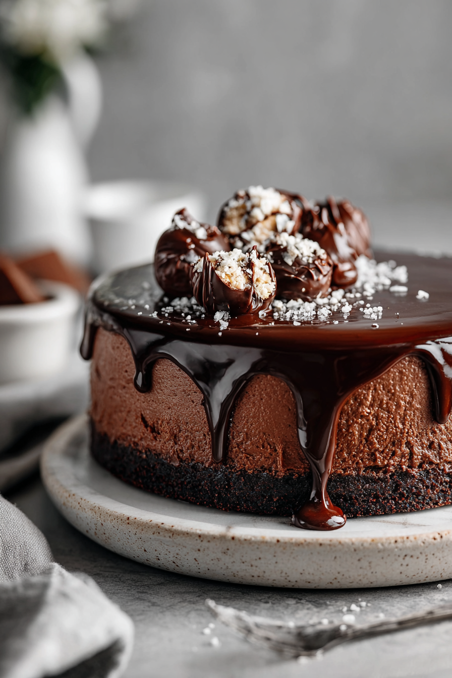 Decadent Dark Chocolate Ganache Cake