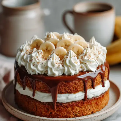 Deliciously Easy Banana Cream Cake