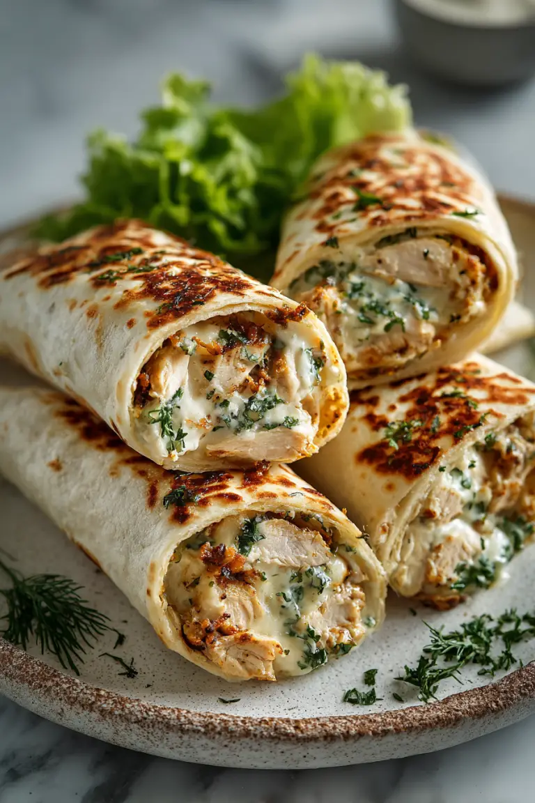 Dinner Cheesy Chicken Wraps