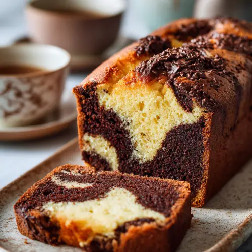 Double Chocolate Ricotta Marble Cake