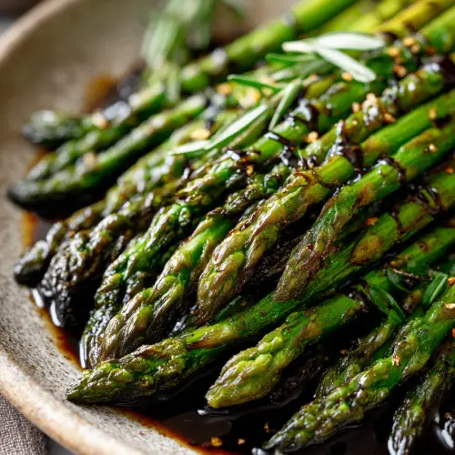 Easy Asparagus with Balsamic Glaze