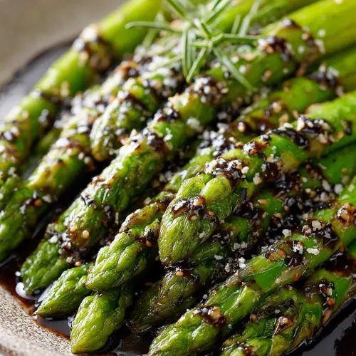 Easy Asparagus with Balsamic Glaze