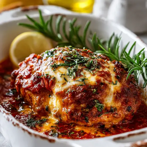 Easy Baked Ricotta Chicken Parmesan