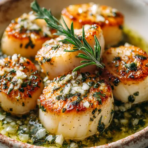 Garlic Butter Air Frier Scallops