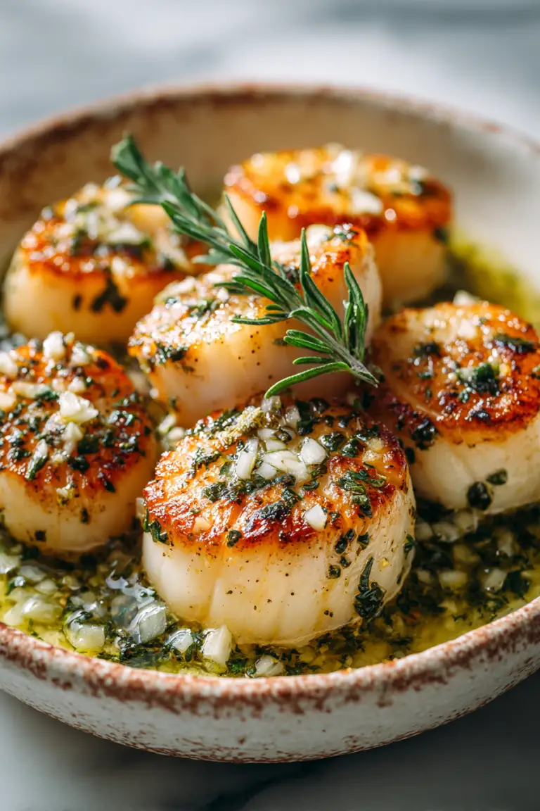 Garlic Butter Air Frier Scallops