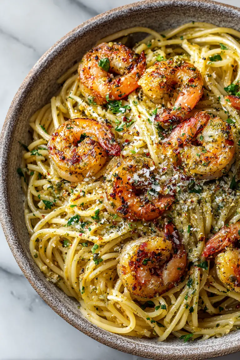 Garlic Butter Shrimp Pasta Recipe