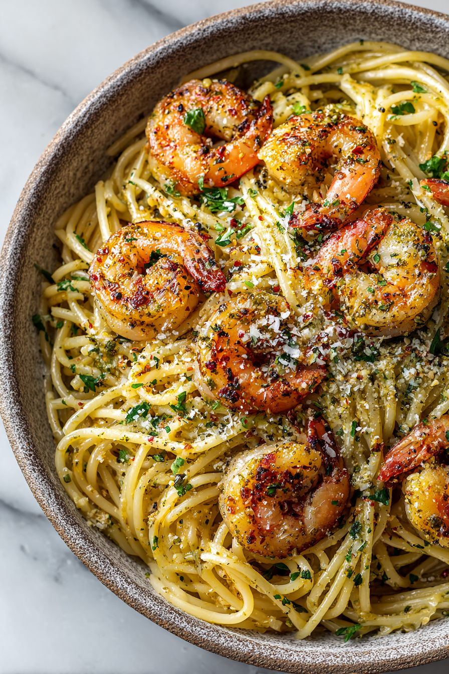Garlic Butter Shrimp Pasta Recipe