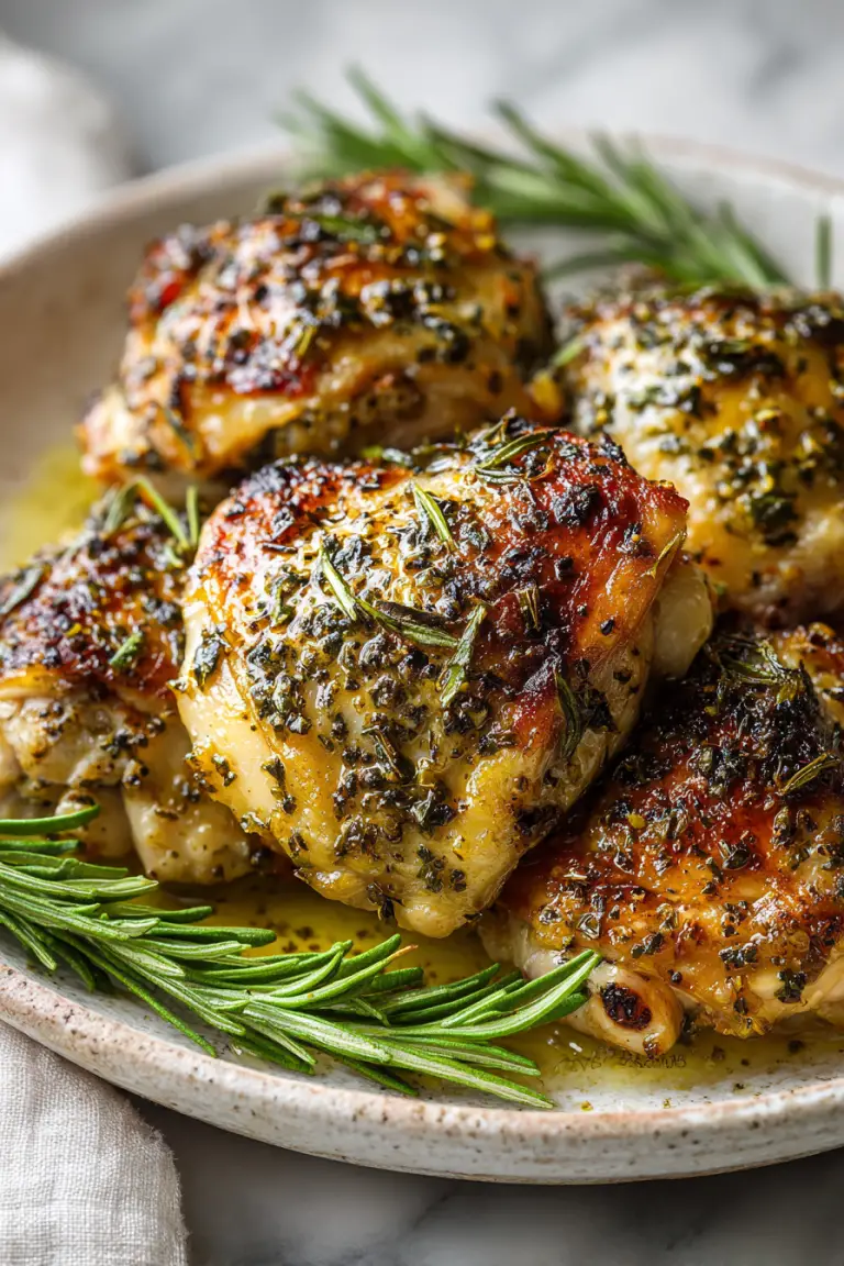 Garlic Herb Chicken Thighs Recipe
