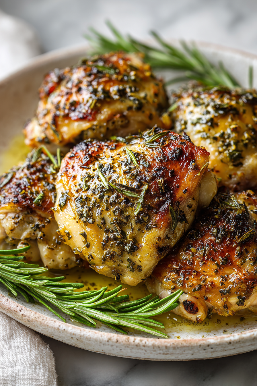 Garlic Herb Chicken Thighs Recipe