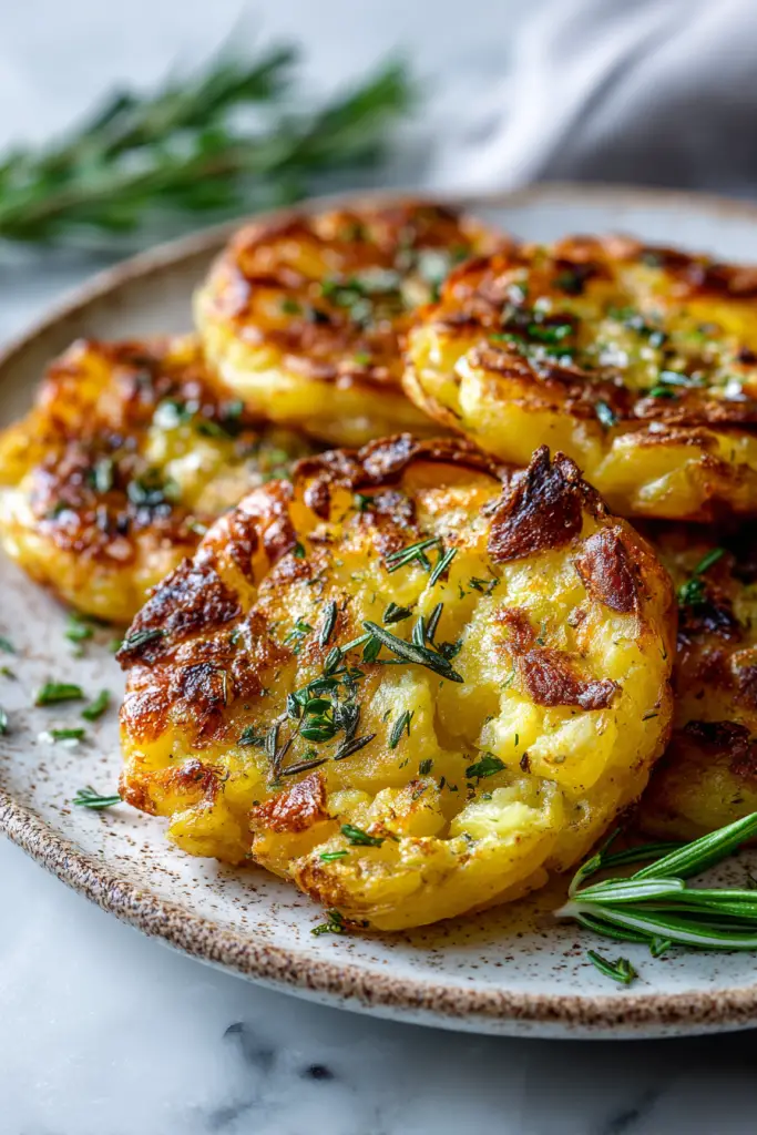 Garlic Smashed Potatoes Recipe