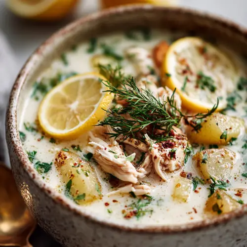 Greek Lemon Chicken Soup