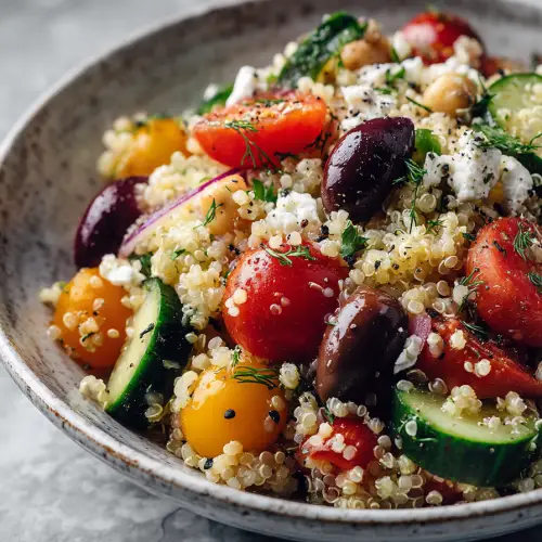 Greek Quinoa Salad Bowl