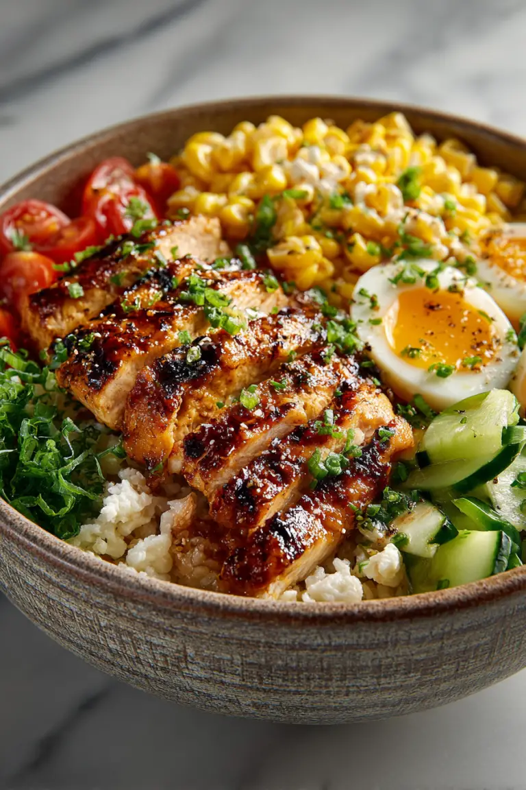 Grilled Chicken Street Corn Rice Bowl