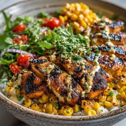 Grilled Chicken and Street Corn Bowl