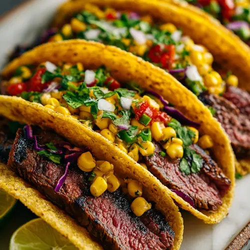 Grilled Steak Elote Tacos Recipe