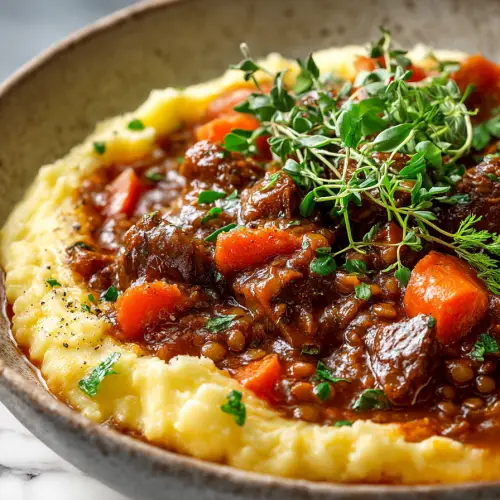 Hearty High Protein Lentil Stew