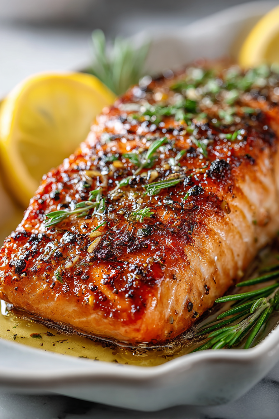 Honey Baked Salmon with Lemon