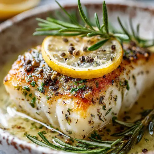 Lemon Garlic Pan Seared Fish Fillet