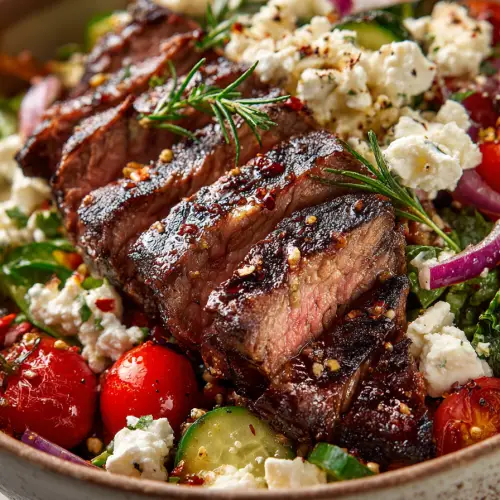 Mediterranean Steak Bowl with Feta