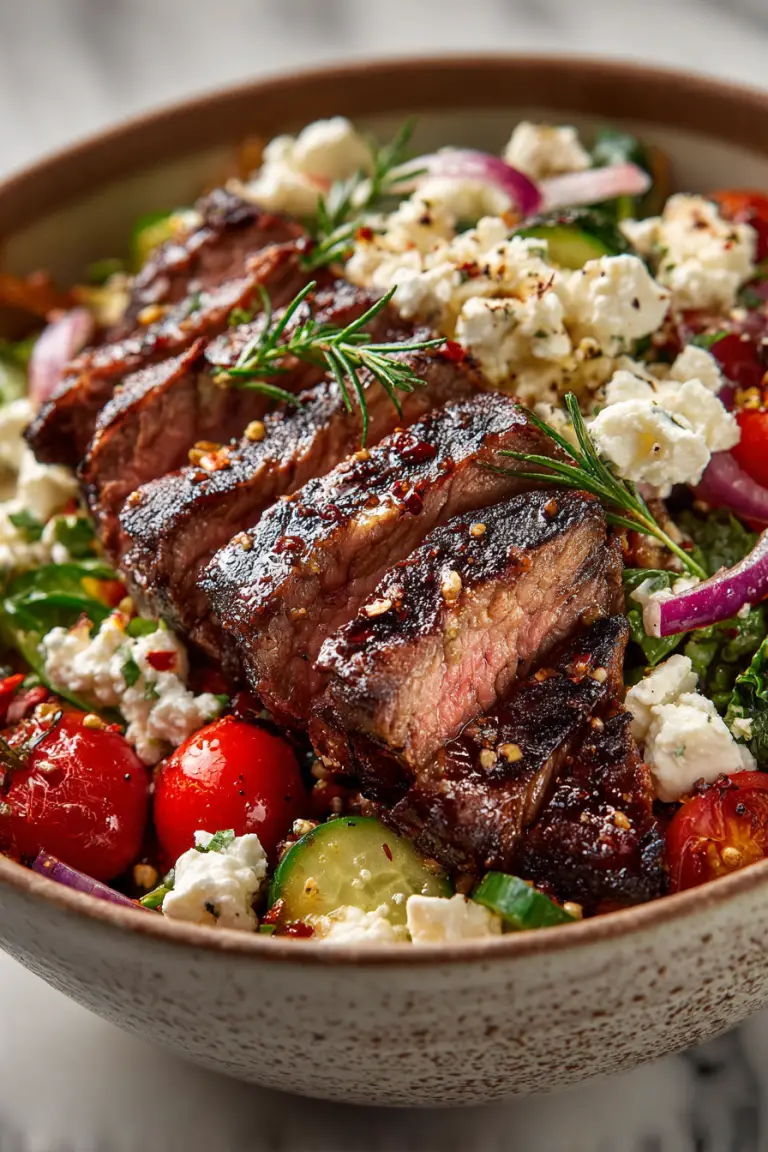 Mediterranean Steak Bowl with Feta