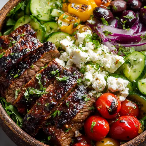 Mediterranean Steak Bowls