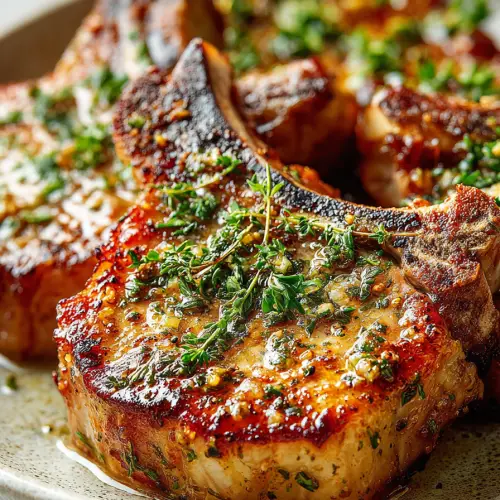 Pan-Seared Garlic Butter Pork Chops