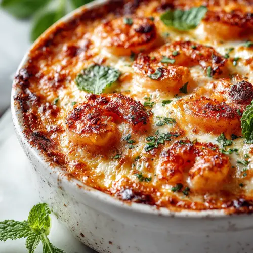 Parmesan Shrimp Pasta Bake