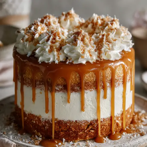 Pumpkin Salted Caramel Layer Cake