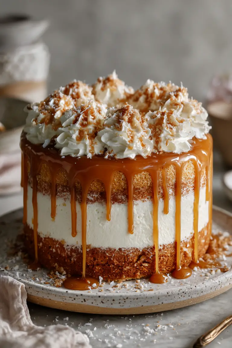 Pumpkin Salted Caramel Layer Cake