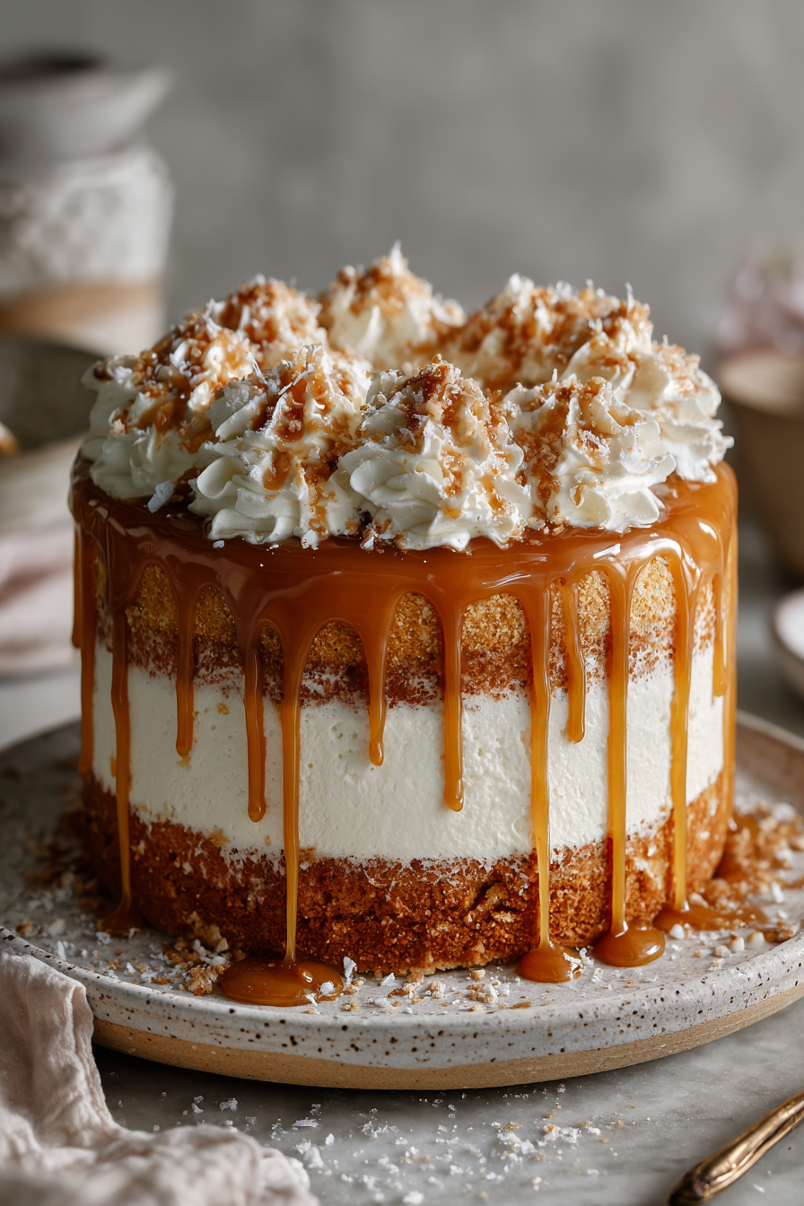 Pumpkin Salted Caramel Layer Cake