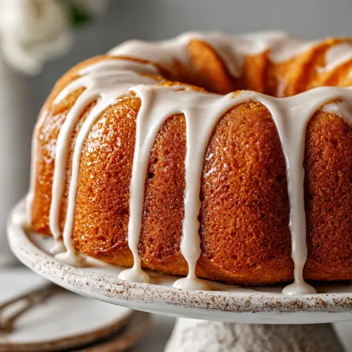 Pumpkin Spice Bundt Cake with Glaze