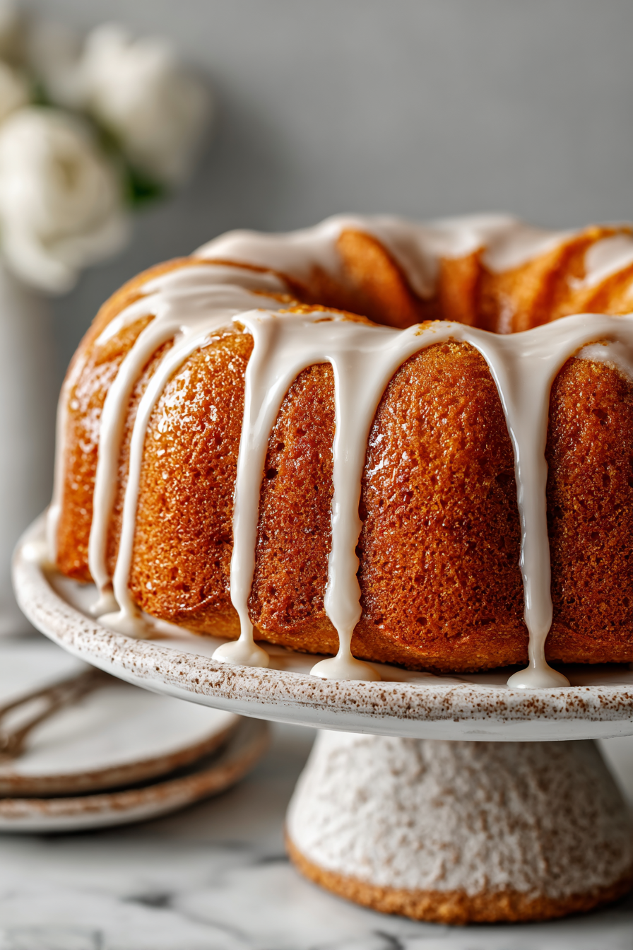 Pumpkin Spice Bundt Cake with Glaze