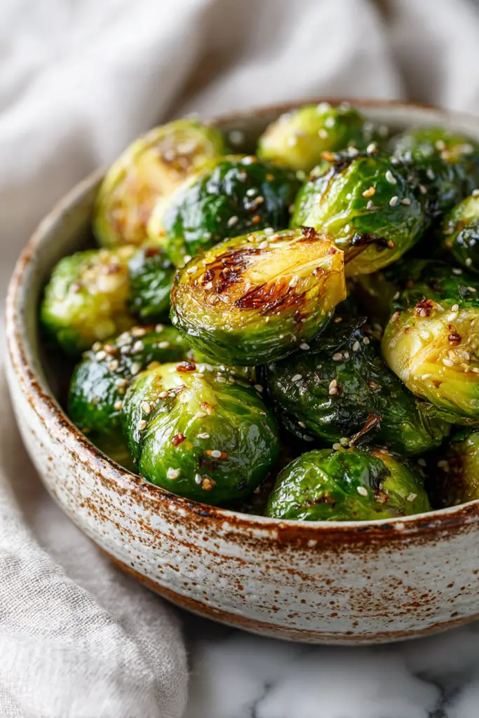 Roasted Brussels Sprouts with Maple Glaze