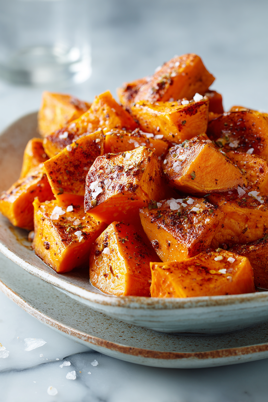 Roasted Sweet Potatoes with Honey and Cinnamon