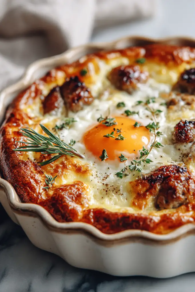 Sausage Egg and Cheese Casserole