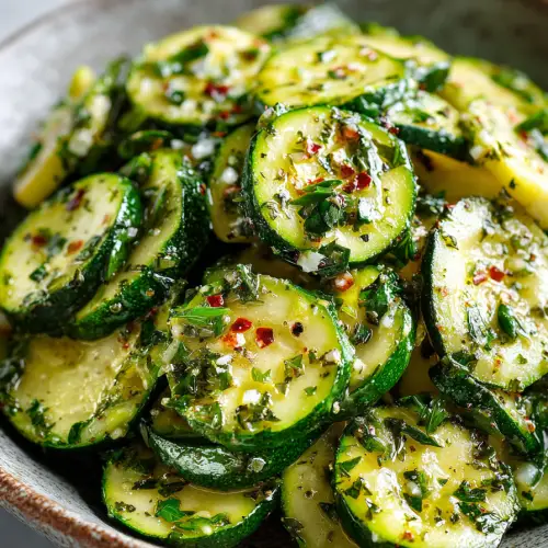 Sauteed Zucchini with Garlic and Herbs