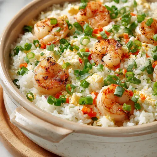 Simple Shrimp and Rice Casserole