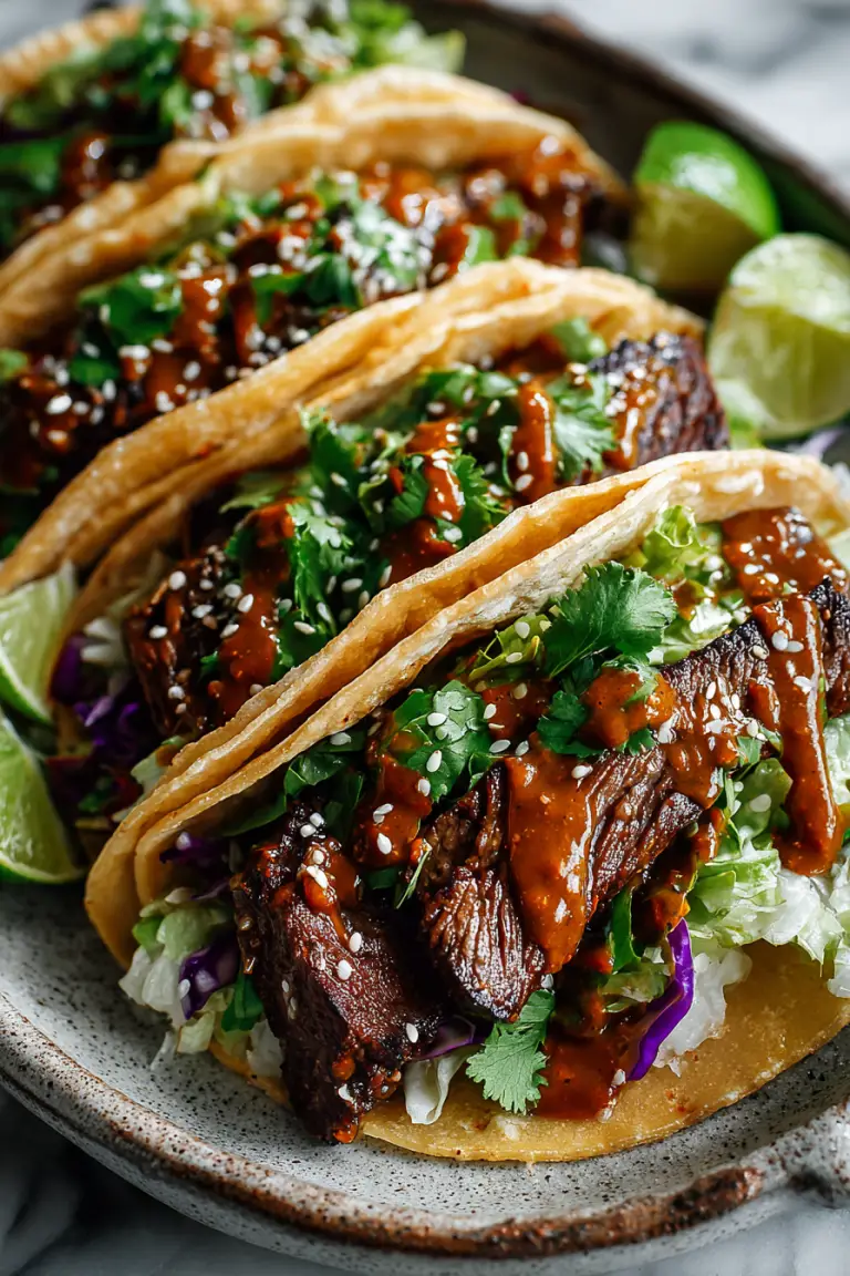 Skirt Steak Tacos with Chipotle Sauce