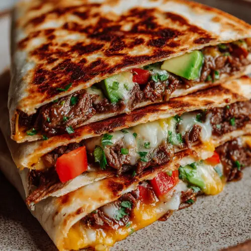 Smash Burger Quesadillas