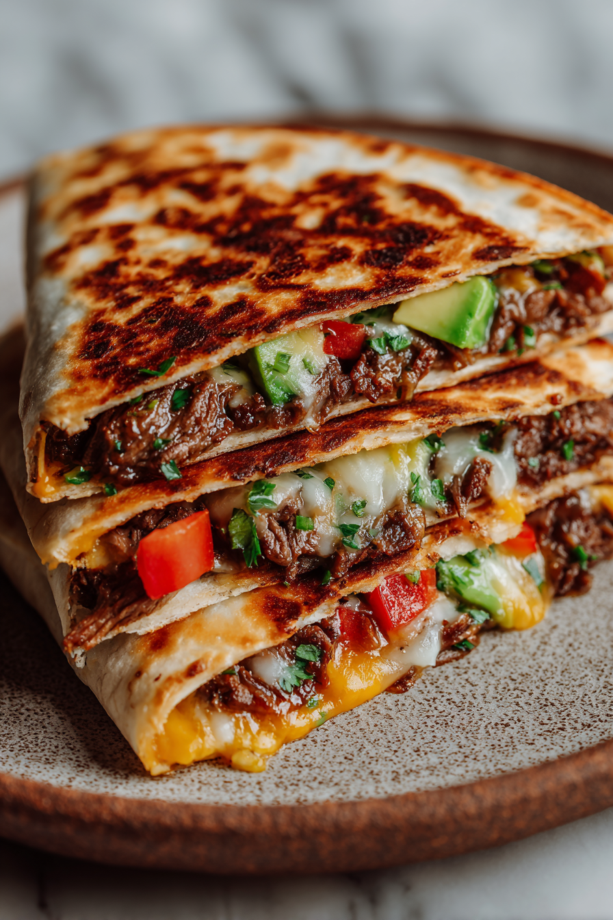 Smash Burger Quesadillas