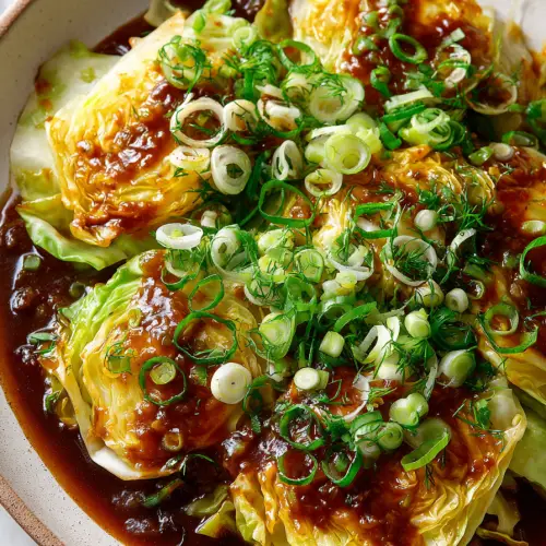 Smothered Cabbage in Rich Brown Sauce