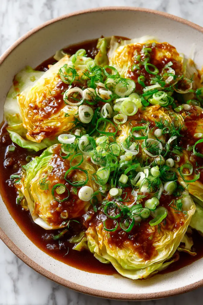 Smothered Cabbage in Rich Brown Sauce
